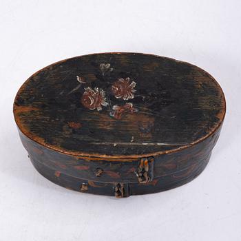 Askar, tre st, allmoge, 1800-tal.