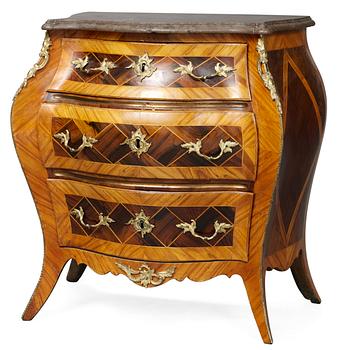 857. A Swedish Rococo commode by J. Neijber.