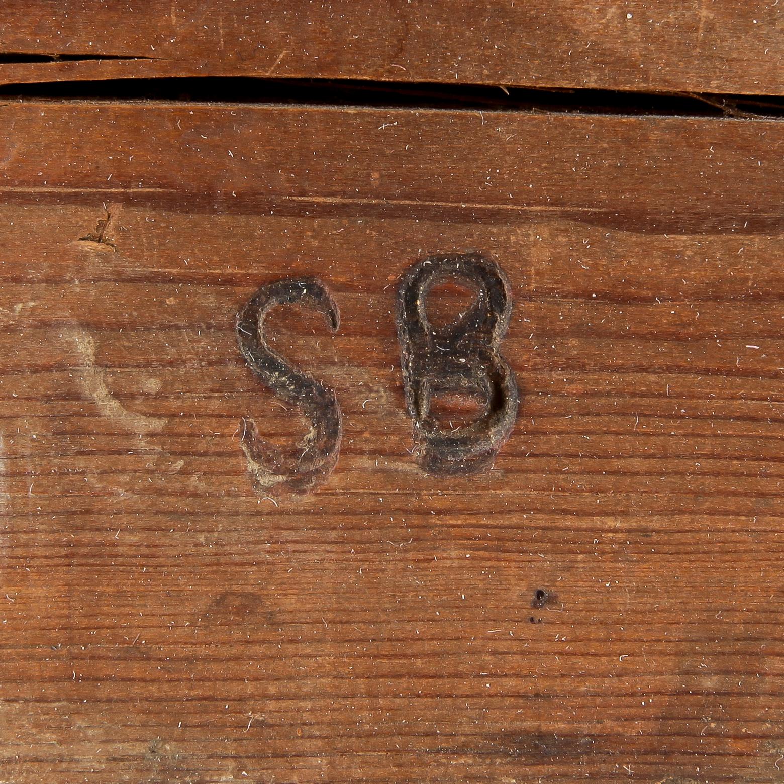 SPEGEL, av Samuel Bomansson (mästare i Stockholm 1756-71, änkan drev verkstaden till 1780-talet). Transition.