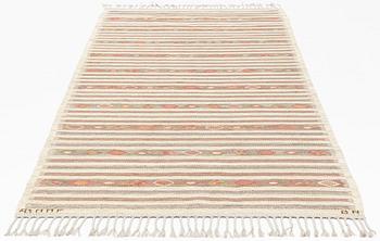 Barbro Nilsson, a carpet, "Åkerbär, ljus". tapestry weave. 260 x 130 cm. Signed AB MMF BN.