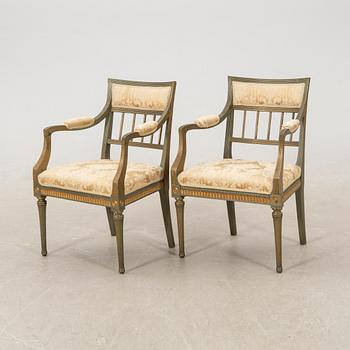 Salon group 3 pcs Gustavian style first half of the 20th century.