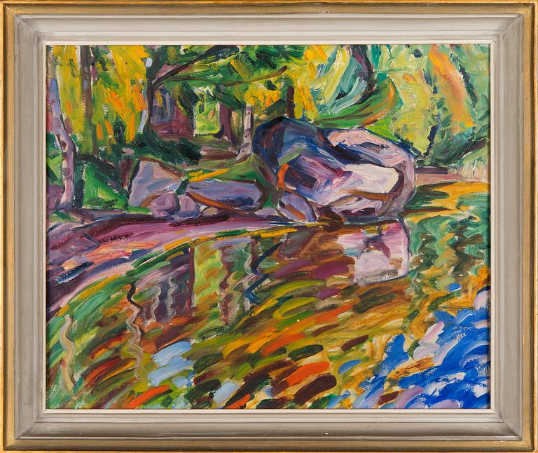 Yrjö Saarinen, 'Landscape at Loppijärvi'.