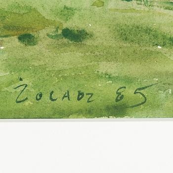 STANISLAW ZOLADZ, akvarell, signerad Zoladz och daterad 85.