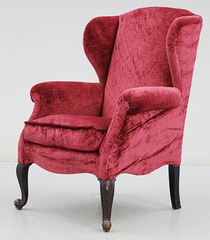 FÅTÖLJ, nyrokoko, 1800-talets slut.