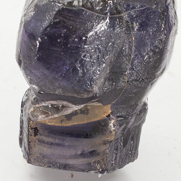 SKULPTUR, glas, Edvin Öhrström, signerad och numrerad 1/9. Utförd 1967.