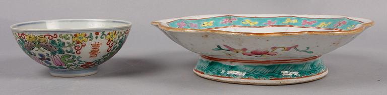 PARTI 17 delar, keramik, Kina 1800/1900-tal.
