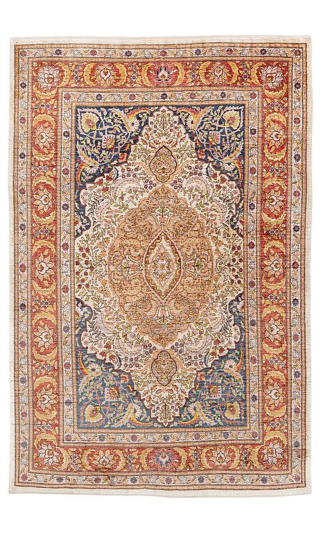 A semi-antique Hereke rug, West Anatolia, c. 135 x 90 cm.
