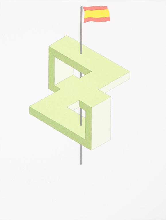 OSCAR REUTERSVÄRD, 15 litographs in folder, signed and numbered 26/190.