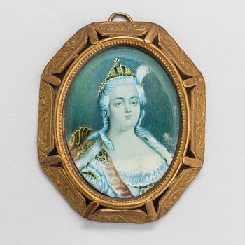 Unknown artist 19th Century. Miniature. Unsigned.