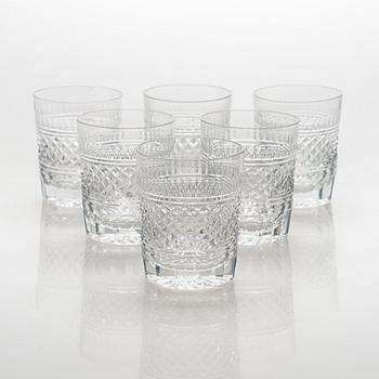 Six drinking 'England' glasses for Riihimäen Lasi.