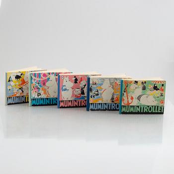 Books, 5 vol, "Mumintrollet".