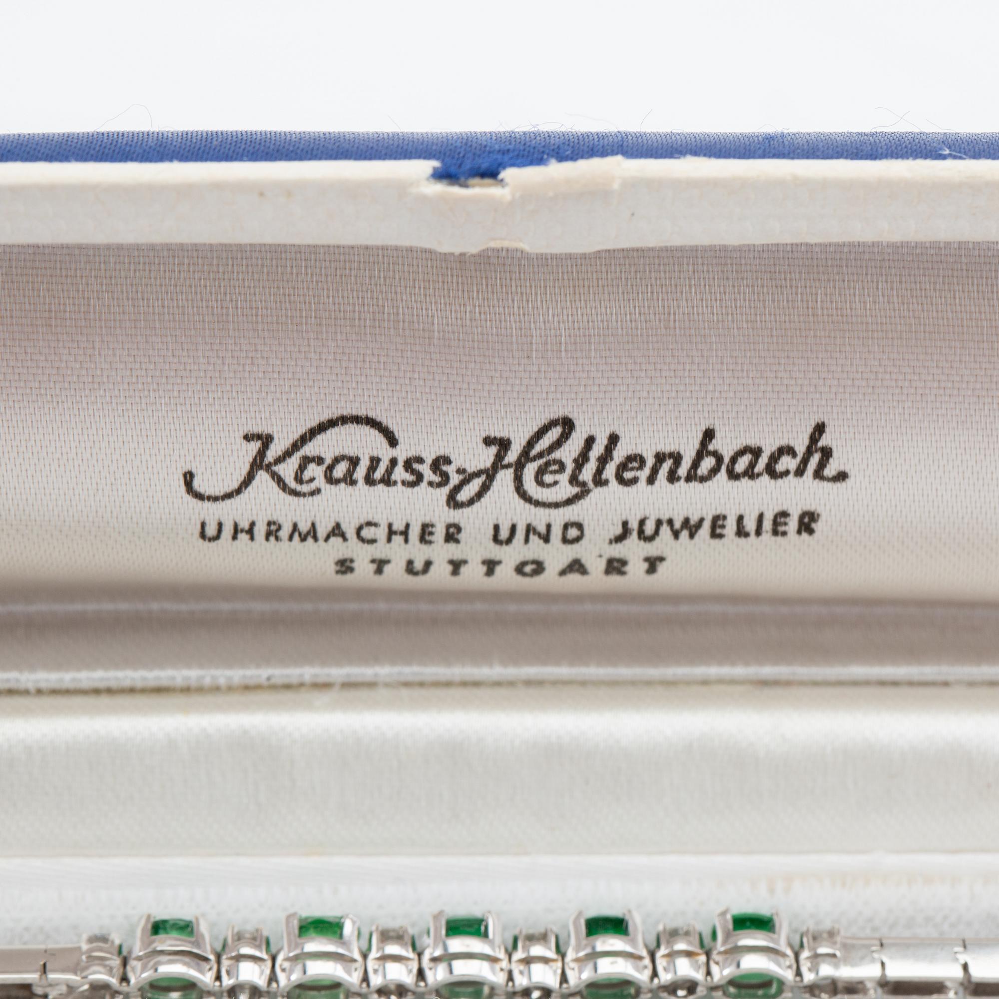 Armband 18K vitguld med runda briljantslipade diamanter.