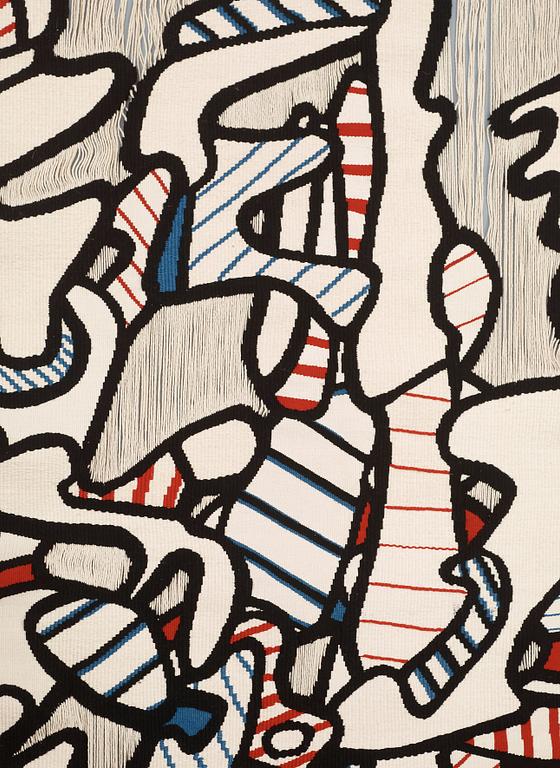 TAPESTRY. "Arborescence". Tapestry weave and "transparent weave". 162 x 117,5 cm. Designed by Jean Dubuffet,