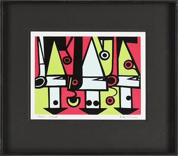 OLLE BAERTLING, färgseriegrafi, signerad o numrerad 46/300.