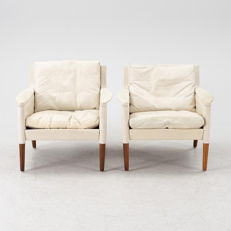 Kurt Østervig, a pair of model 55 easy chairs, Centrum Mobler, Denmark, 1960's.