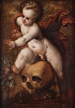 607. Hendrick Goltzius Follower of, Allegory of Transience.