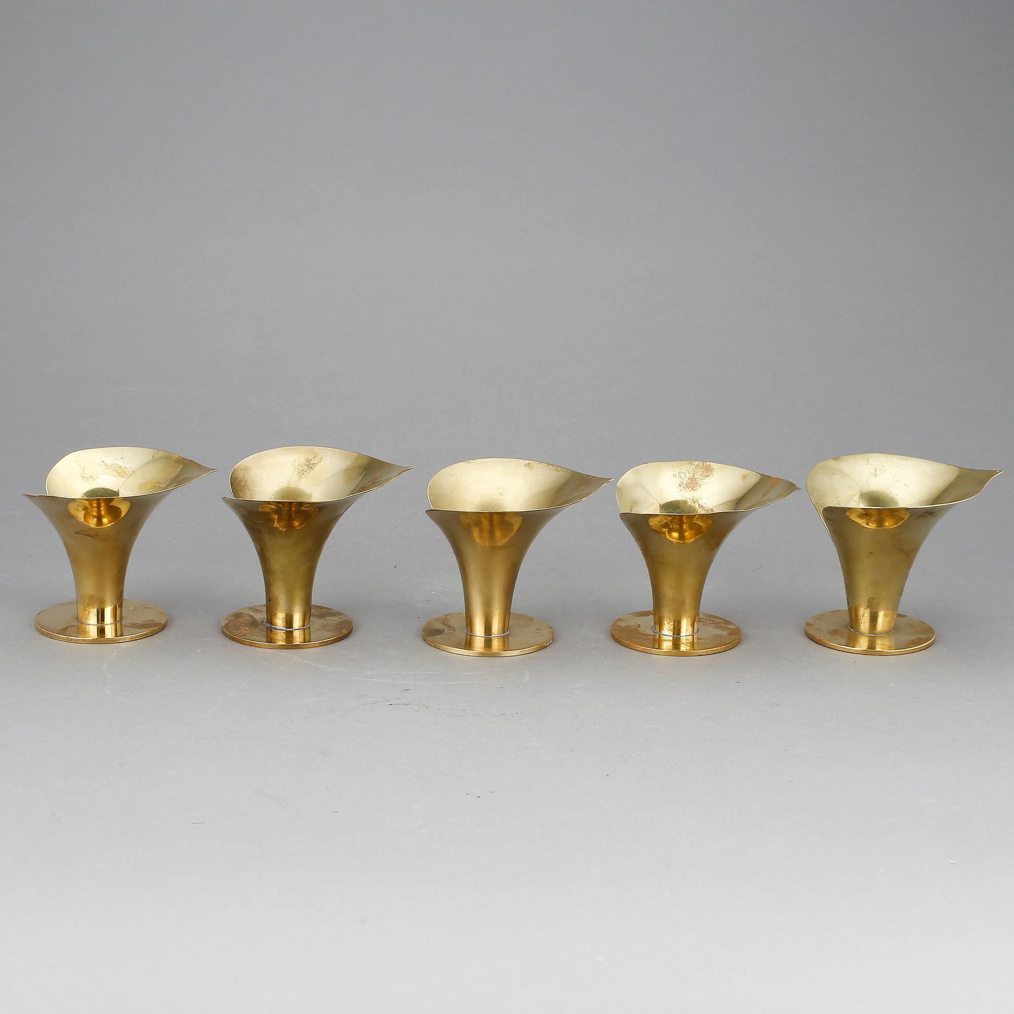 LJUSSTAKAR, 5 st, Carl Einar Borgström, Ystad Metall.