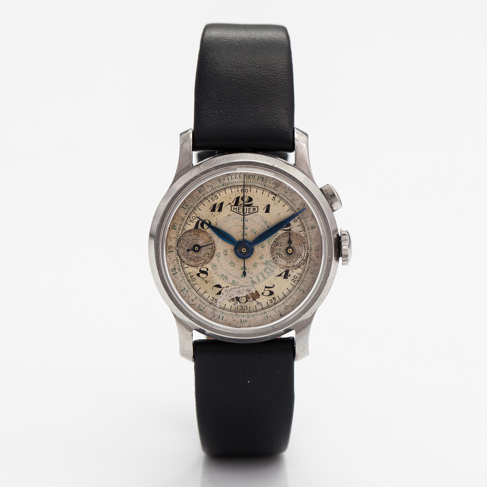 Heuer, One Button, armbandsur, 32 mm.