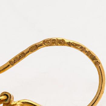 Esko Raitanen, collier, armband och örhängen, 14K guld, Helsingfors 1972.