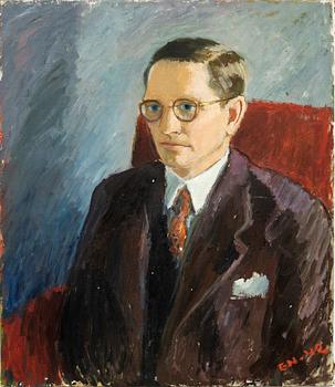 Gerhard Nordström, oil on canvas signed and dated 42.