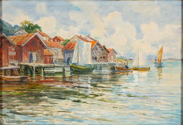 ANNA GARDELL-ERICSON, akvarell, signerad.