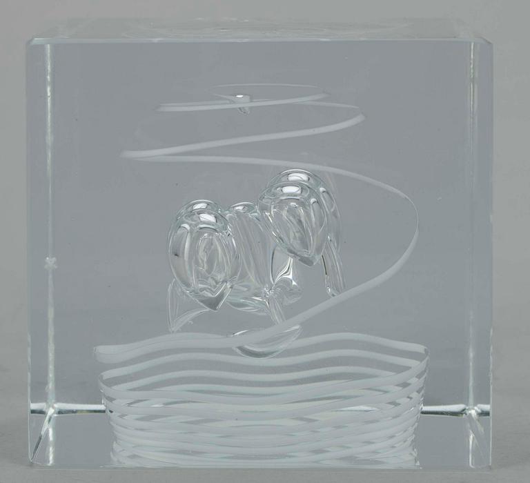 ÅRSKUB, glas, sign. Oiva Toikka Nuutajärvi 1987, 339/2000.