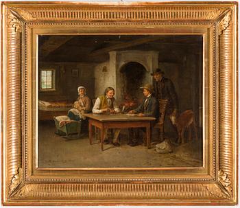 BENGT NORDENBERG, oil on canvas, signed and dated 1889.