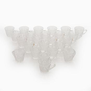 Bålskål samt muggar, 24 st , Tjeckoslovakien 1970-tal.