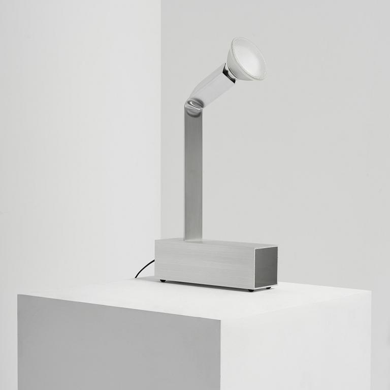 David Taylor, a unique table lamp, "Aluminium Table Lamp #4", Studio Mellösaverken, Sweden, 2025.