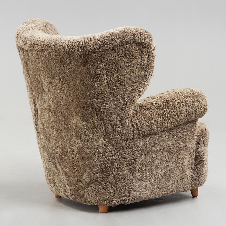 SVENSK FORMGIVARE, fåtölj, 1940-50-tal.