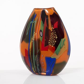 Jan-Erik Ritzman, a vase, glass, Transjö, 1991.