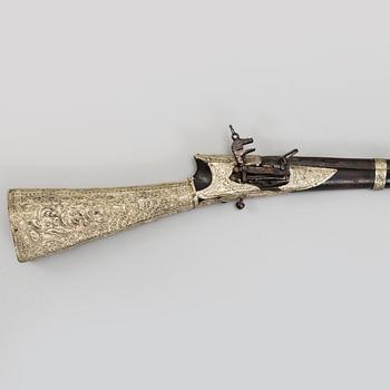 A Turkish 19th century miquelet gun.
