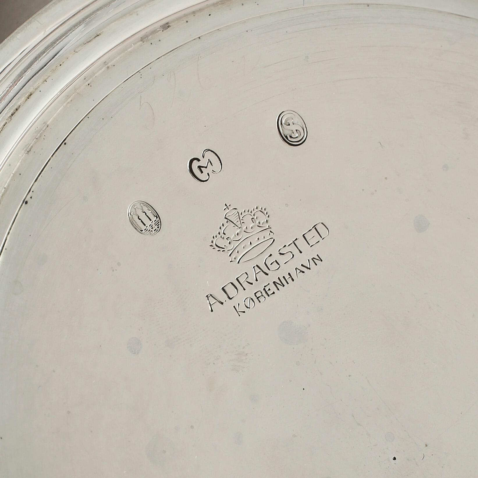 KAROTT, silver, A Dragsted, Danmark, 1934. Total vikt ca 560g.