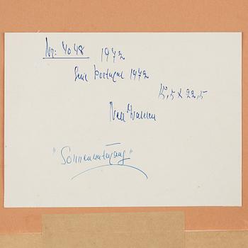 NELL WALDEN, mixed media on paper, signed and dated -72.