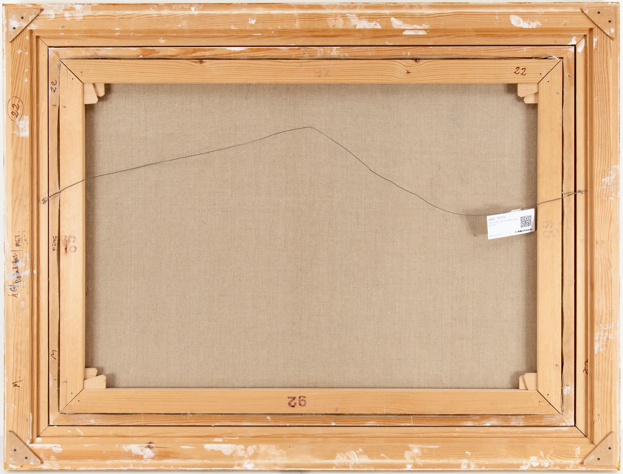 YOLANDE ARDISSONE, olja på duk, signerad Ardissone.