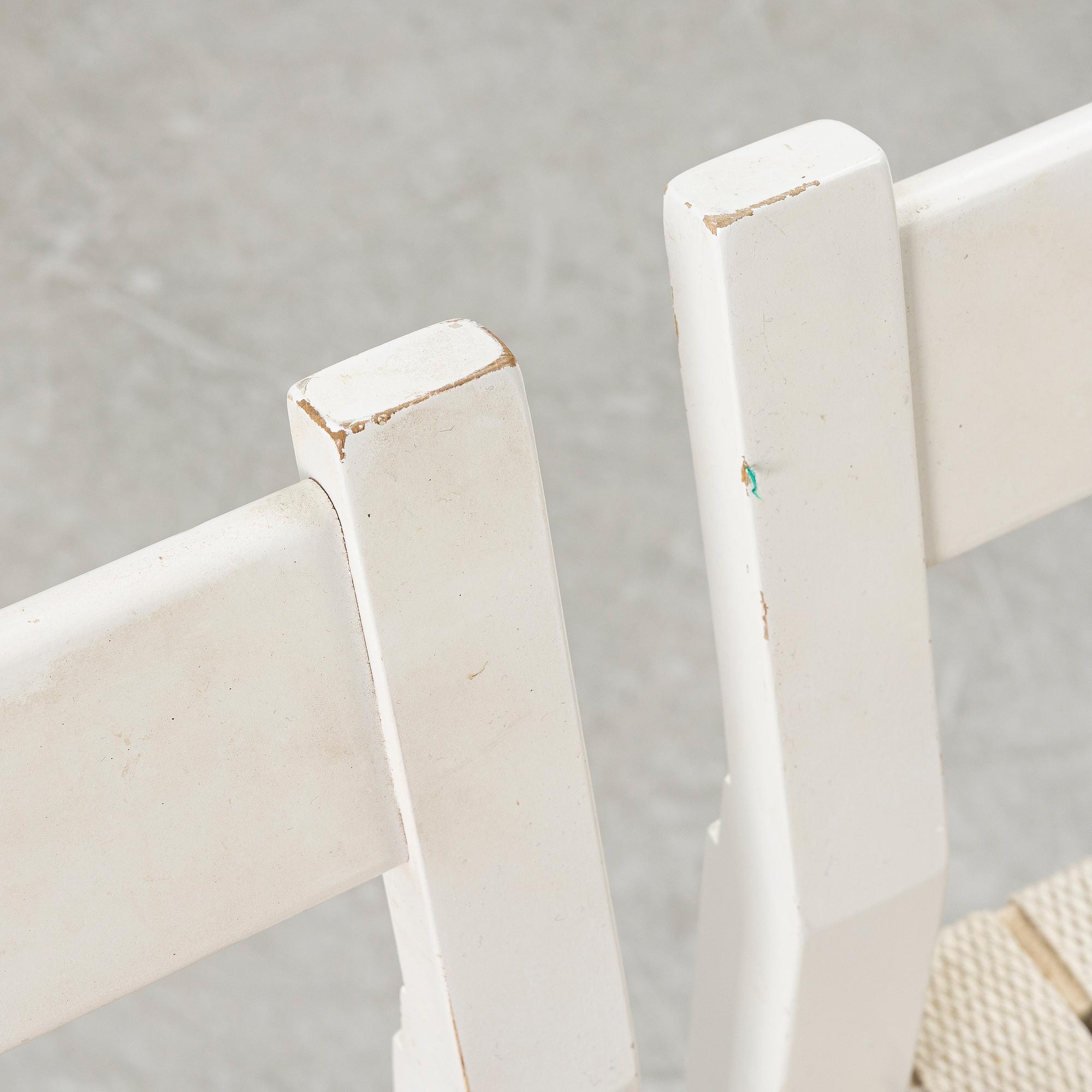 John Kandell, Bar stools, a pair, "Schablon", Källemo, late 20th century.