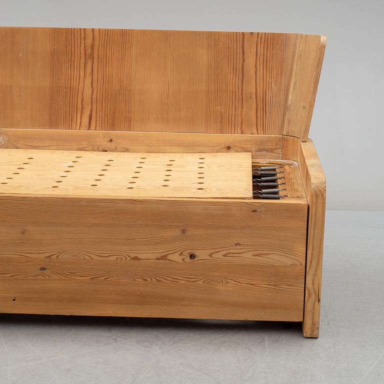 A second part of the 20th century pine sofa by Göran Malmvall.