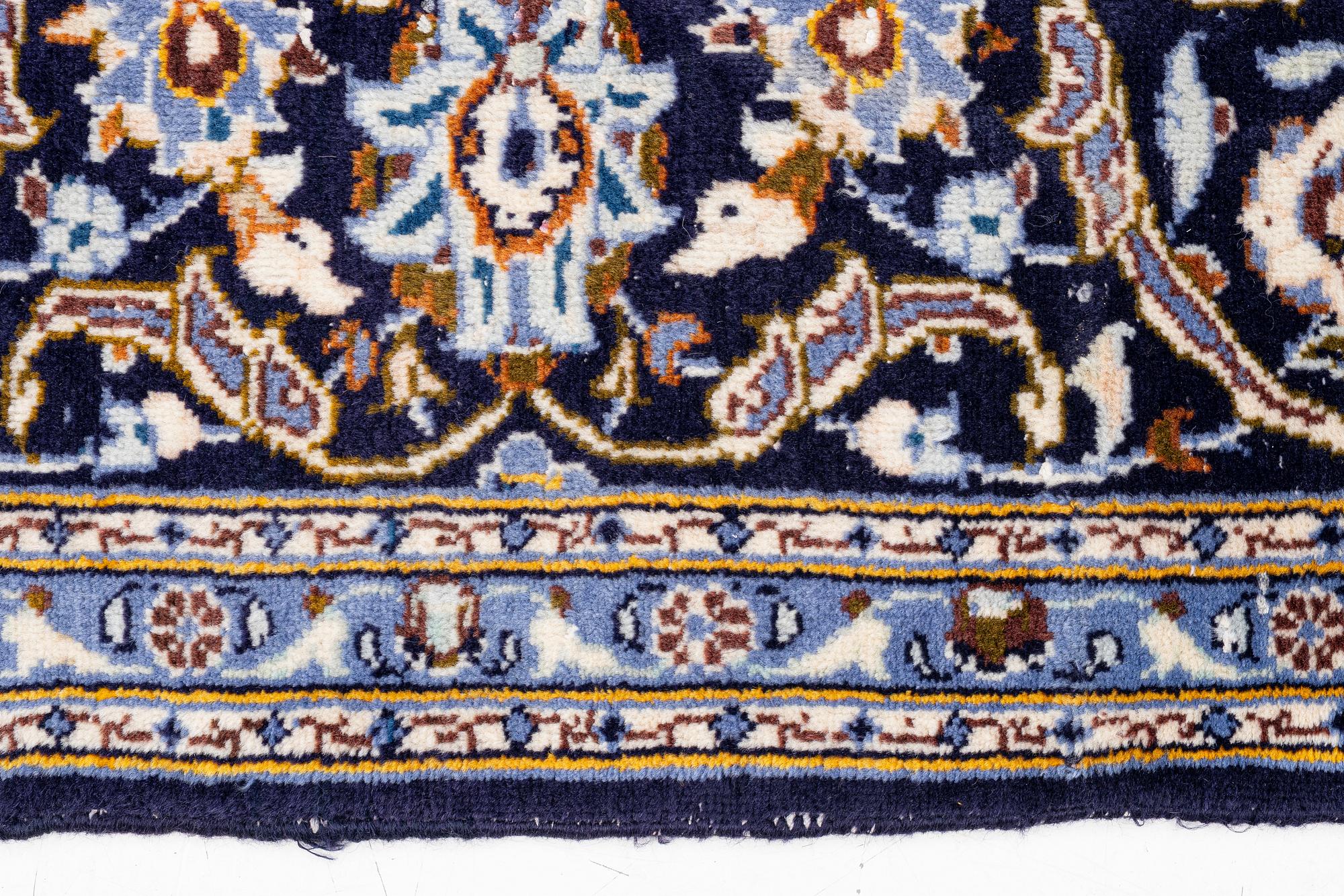 Keshan rug, approx. 370 x 255 cm.