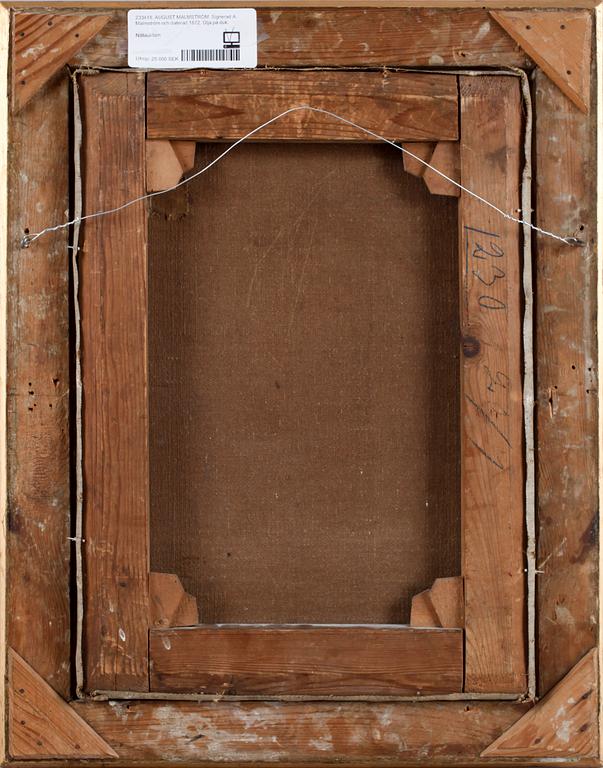 AUGUST MALMSTRÖM. Olja på duk. Sign o dat 1872.