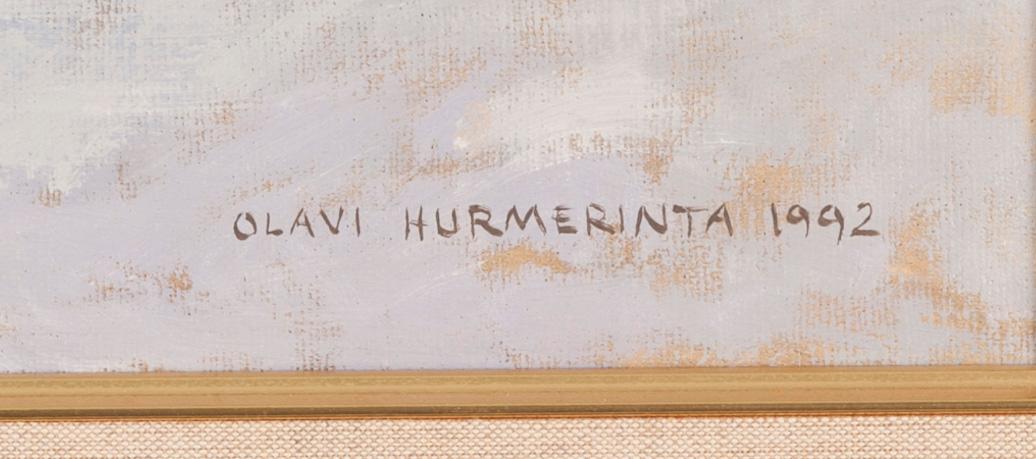 OLAVI HURMERINTA, öljy kankaalle, signeerattu ja päivätty 1992.