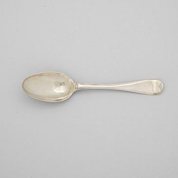 276. A Swedish 18th century silver-gilt large spoon, mark of Julius Marianus Bergs, Stockholm 1771.