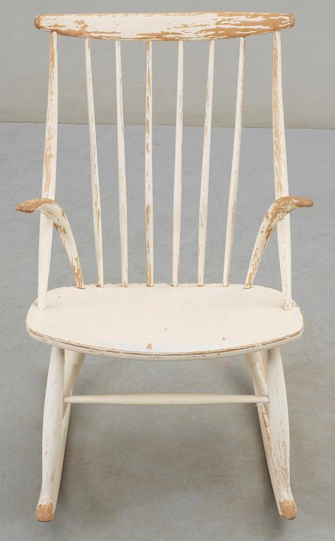 GUNGSTOL, "Gyngestol Nr. 3", Illum Wikkelsö, för N Eilersen, etikettmärkt. Modellen formgiven 1958.