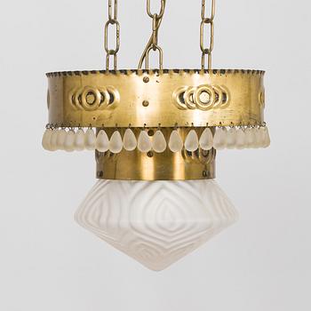 An early 20th century ceiling light.