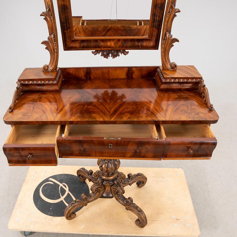 A neo Rococo mahogany vanity desk.