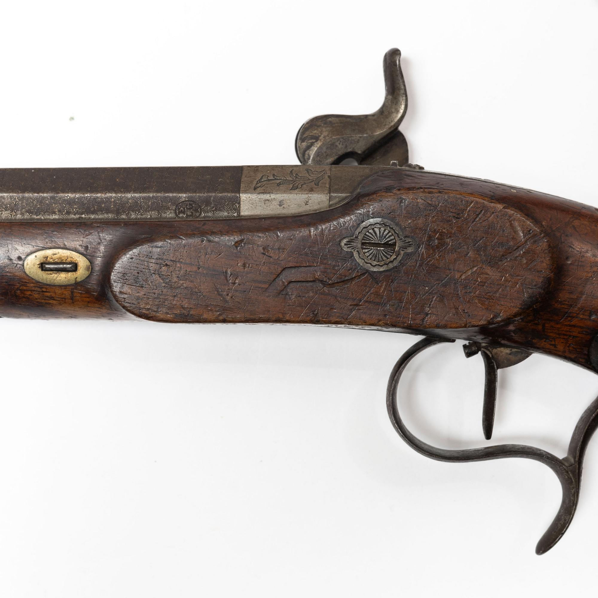 Slaglåspistoler, ett par, belgiska, 1800-talets första hälft.