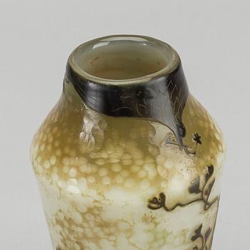 DAUM NANCY, a signed and dated  cameo glass vase.