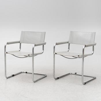 Seven chairs, probably Italy, 1980s.