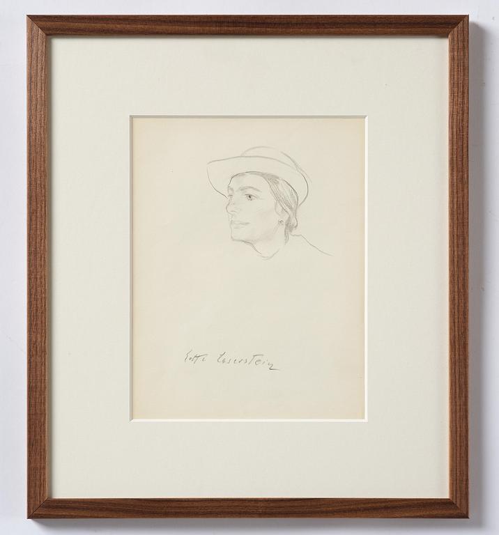 Lotte Laserstein, Woman with a hat.