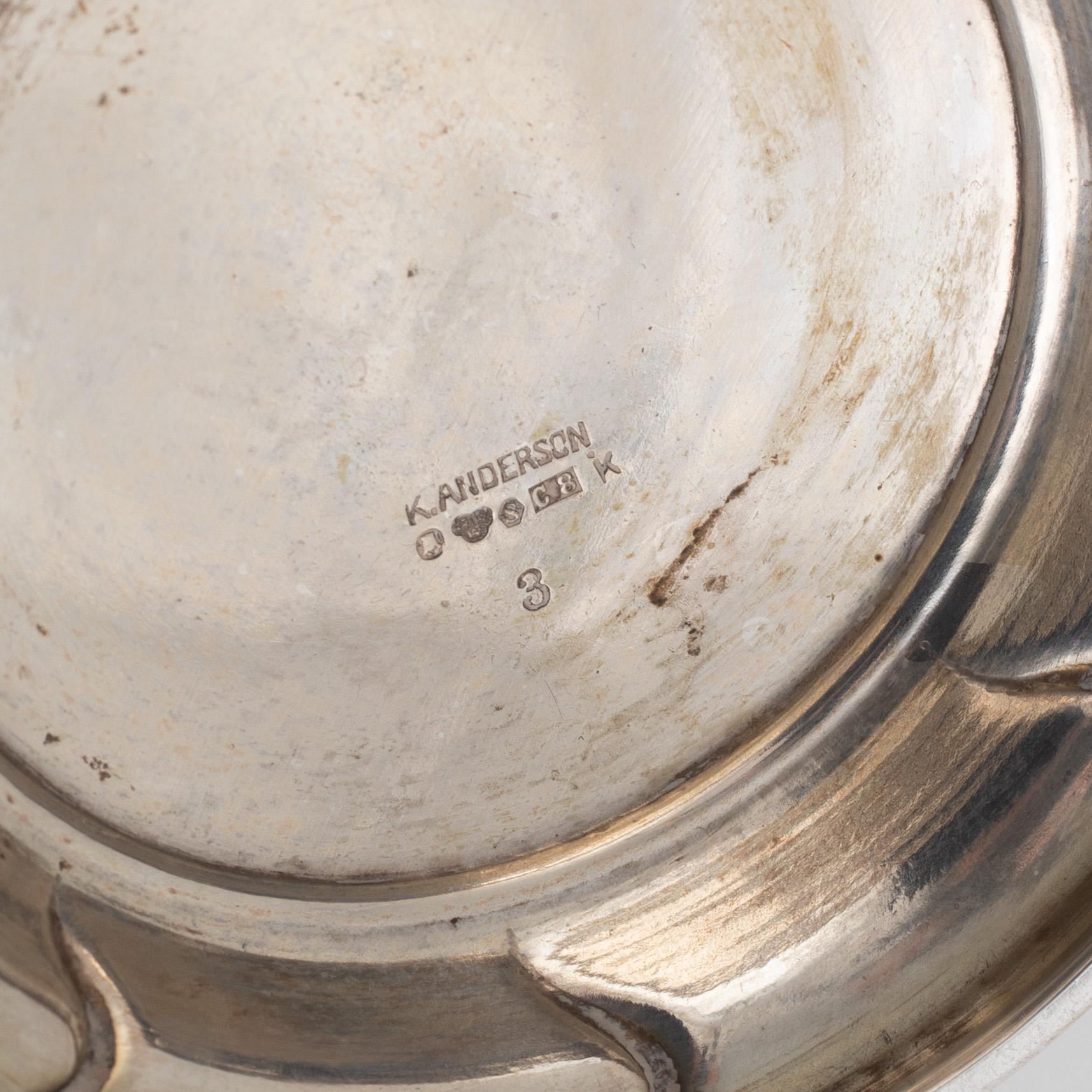 Bägare och supkoppar, 7 st, silver, Sverige 1929-66.