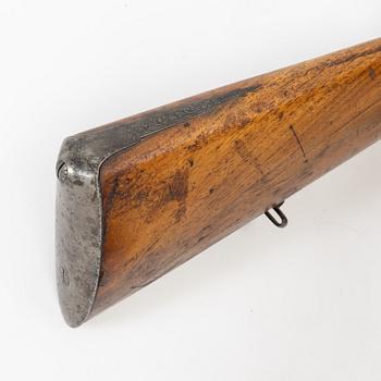 A percussion rifle, mid-19th century, Denmark.